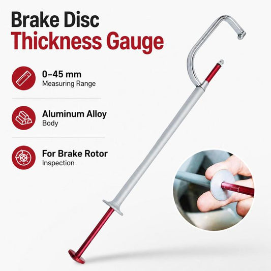 No-Removal Brake Disc Thickness Gauge, Car Brake Rotor Thickness Measuring Tool