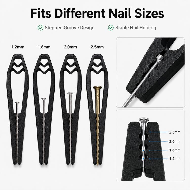 Portable Nail Positioning Tool, Hammer Nail Hand Guard Clip