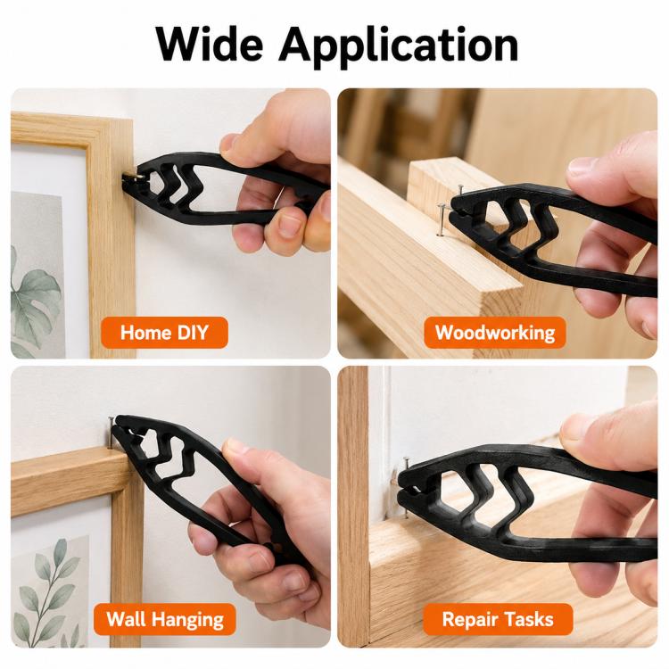 Portable Nail Positioning Tool, Hammer Nail Hand Guard Clip