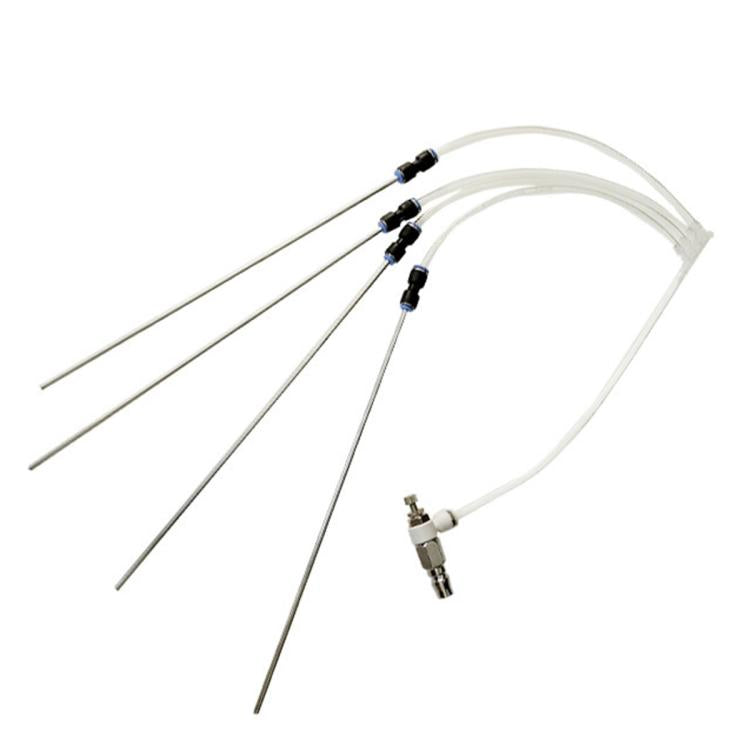 Pneumatic Carbon Deposit Cleaning Tool, 4-Tube Car Engine Carbon Cleaning Kit, Type C