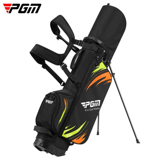 PGM QB203 Youth Large Capacity Golf Dual Shoulder Club Carry Bag, Large Size Black Green, Medium Size Black Green, Small Size Blue