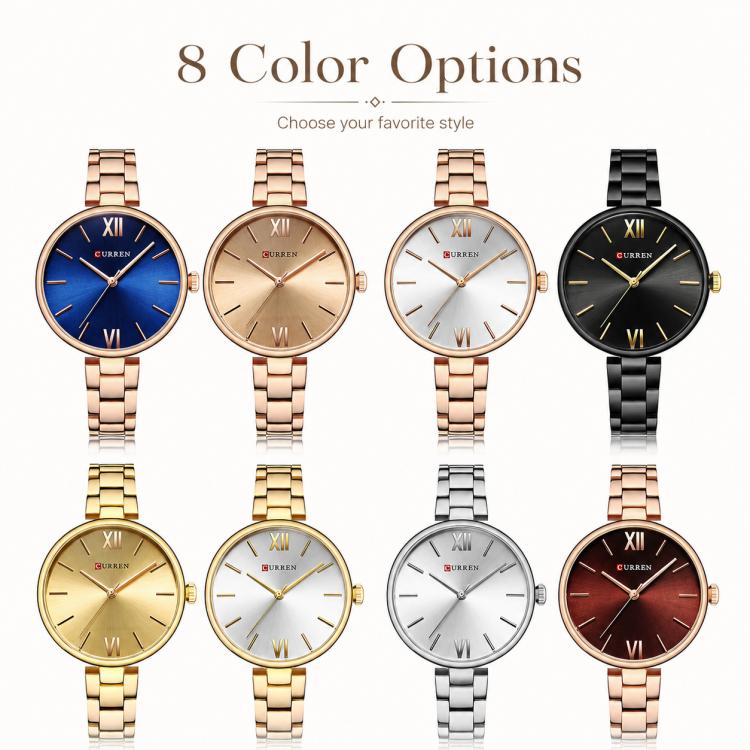 CURREN M9017 Women Stylish Quartz Watch with Alloy Strap