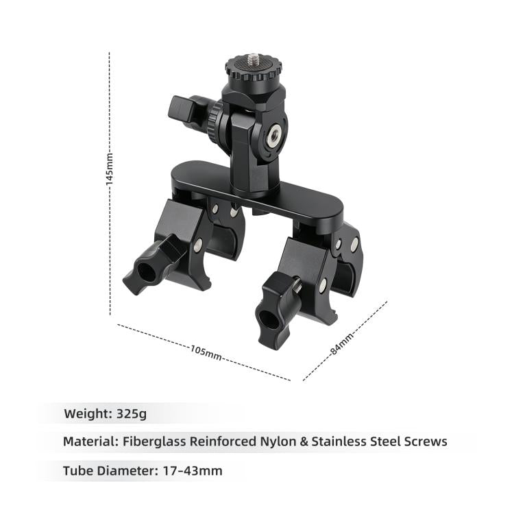 Pole Clamp Mount for Starlink Mini, Dual-clamp + Pipe Adapter, Single-clamp + Pipe Adapter, Arm-clamp + Pipe Adapter, Pipe Adapter