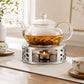 LsCook Stainless Steel Tea Warmer Candle-Heated Base