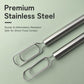 Premium stainless steel dough stirring stick with sturdy U-loop for food contact