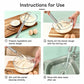 Stainless steel dough stirring stick with coil stirrer for mixing starter dough