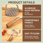 LsCook Potato Masher with Oak Handle Multifunctional Kitchen Tool
