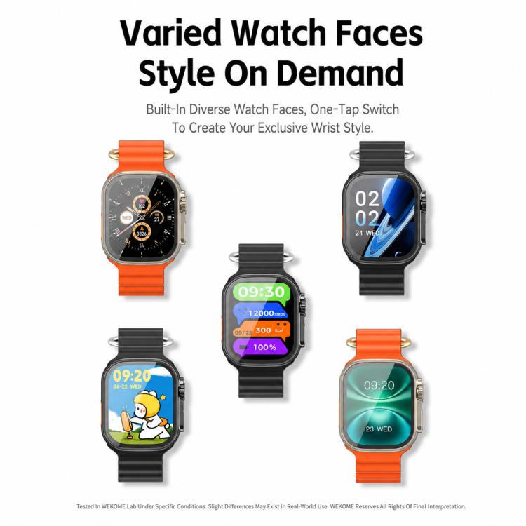 WK WH-10 Pathfinder Smart Watch, 2.01 inch, BT Call, Pedometer, Sedentary Reminder