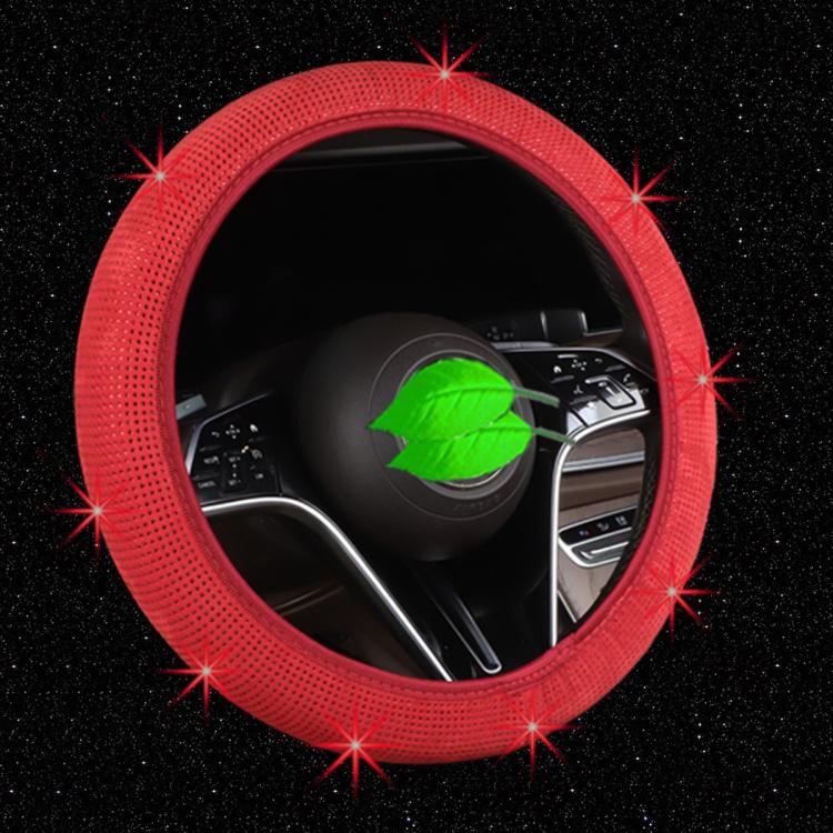 Car Diamond Studded Steering Wheel Cover, Diameter: 38cm
