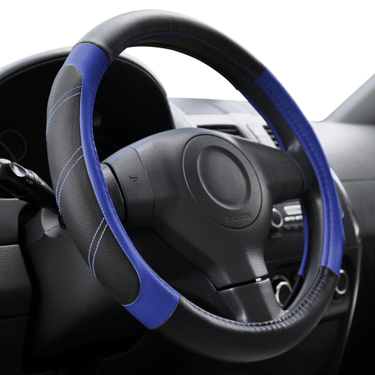 Car Faux Leather Steering Wheel Cover, Diameter: 38cm