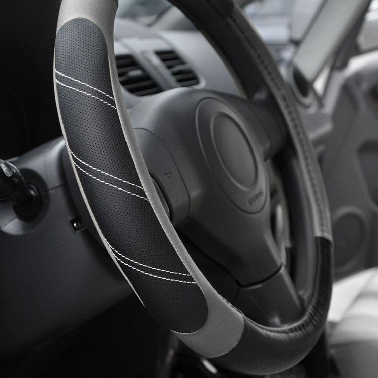 Car Faux Leather Steering Wheel Cover, Diameter: 38cm