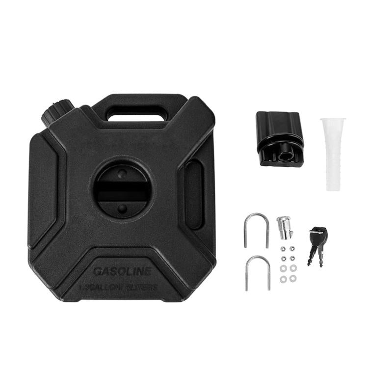 Car Plastic Fuel Tank Reserve Oil Container with Tool, 3L, 5L