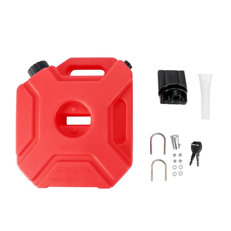 Car Plastic Fuel Tank Reserve Oil Container with Tool, 3L, 5L
