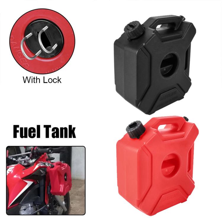Car Plastic Fuel Tank Reserve Oil Container with Tool, 3L, 5L