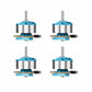 Brushless motor set with blue and silver housing, dual mounting shaft and prop arm