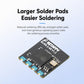 ELRS Lite receiver module PCB with larger solder pads for easier mounting
