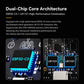 Dual-chip ELRS receiver architecture graphic with ESP32-C3 and LR1121 blocks