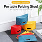 Portable Foldable PP Card Stool with Storage Basket