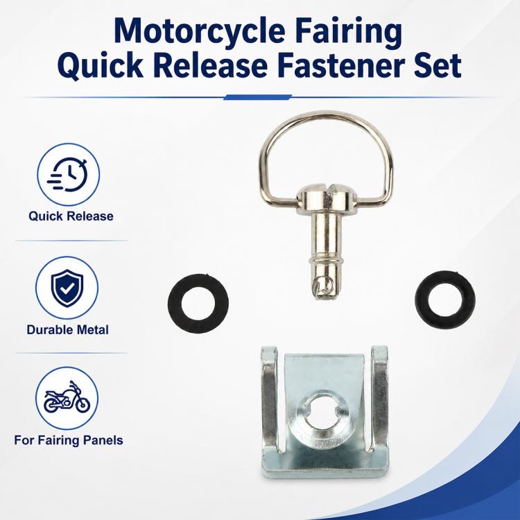 17mm Motorcycle Quick Release Screws FRP 1/4 D-ring Turn Race Fairing Fastener