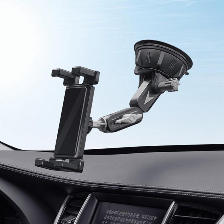 Car Dashboard / Windshield Tablets and Smartphones Suction Holder, Extension Rod, Short Rod