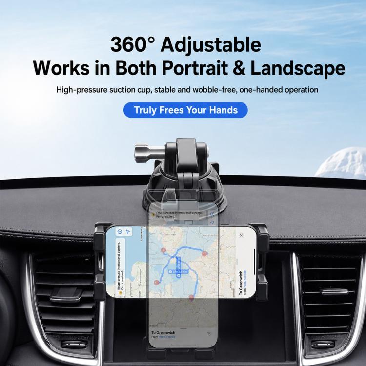 Car Dashboard / Windshield Tablets and Smartphones Suction Holder, Extension Rod, Short Rod