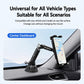 Car Dashboard / Windshield Tablets and Smartphones Suction Holder, Extension Rod, Short Rod