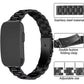 Slim Three Beads Flat Stainless Steel Watch Band, 14mm