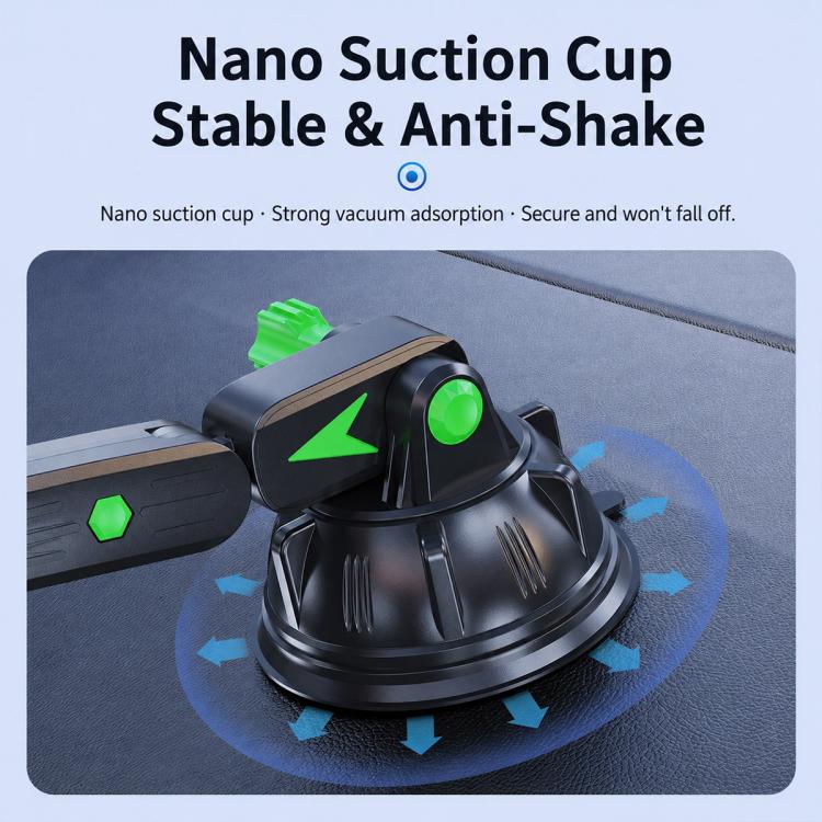 Car Dashboard / Windshield Suction Cup Phone and Water Cup Holder, Extension Rod, Short Rod