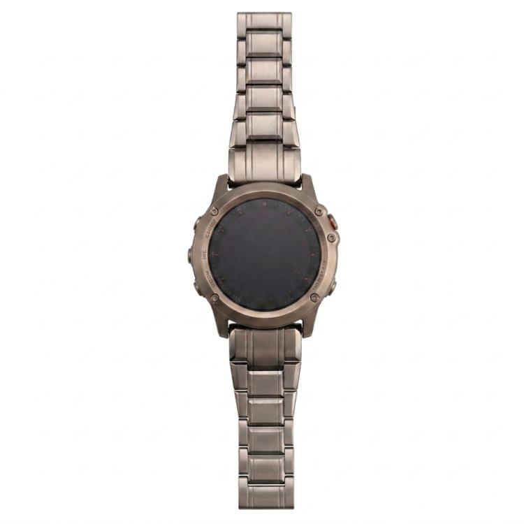 Five Beads Titanium Alloy Quick Release Watch Band, For Garmin 22mm, For Garmin 26mm