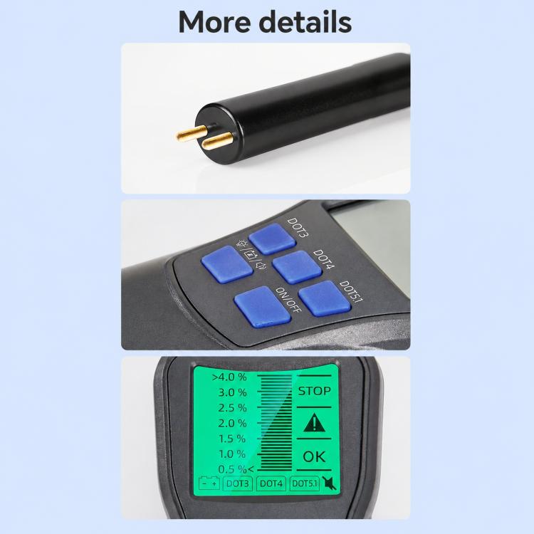 Digital Display Car Brake Fluid Tester Brake Fluid Water Content Tester