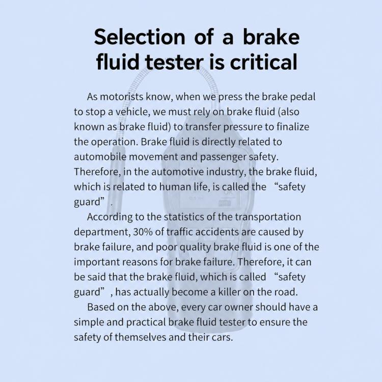 Digital Display Car Brake Fluid Tester Brake Fluid Water Content Tester
