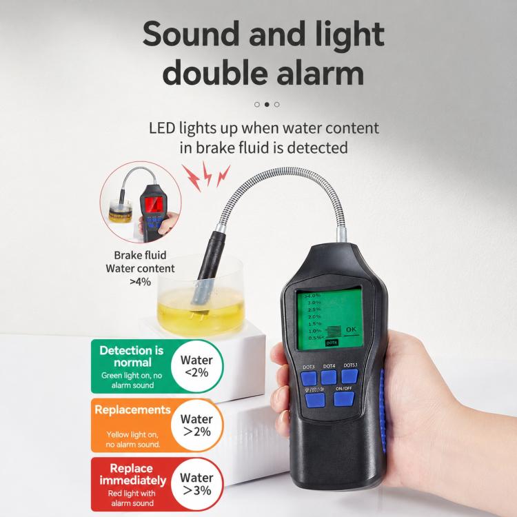 Digital Display Car Brake Fluid Tester Brake Fluid Water Content Tester