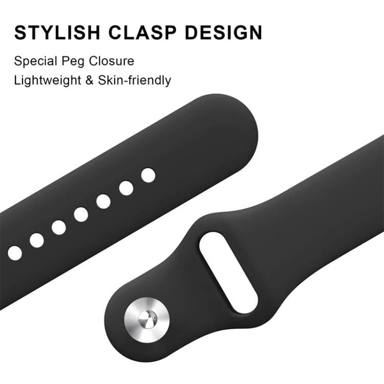 Reverse Buckle Solid Color Silicone Watch Band, For Honor Band 11 / Band 11 Pro