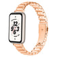 Faux Three-Link Flat Stainless Steel Watch Band, For Honor Band 11 / Band 11 Pro