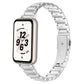Faux Three-Link Flat Stainless Steel Watch Band, For Honor Band 11 / Band 11 Pro
