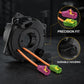 Car steering wheel clock spring spiral cable with black housing and pink and green plugs