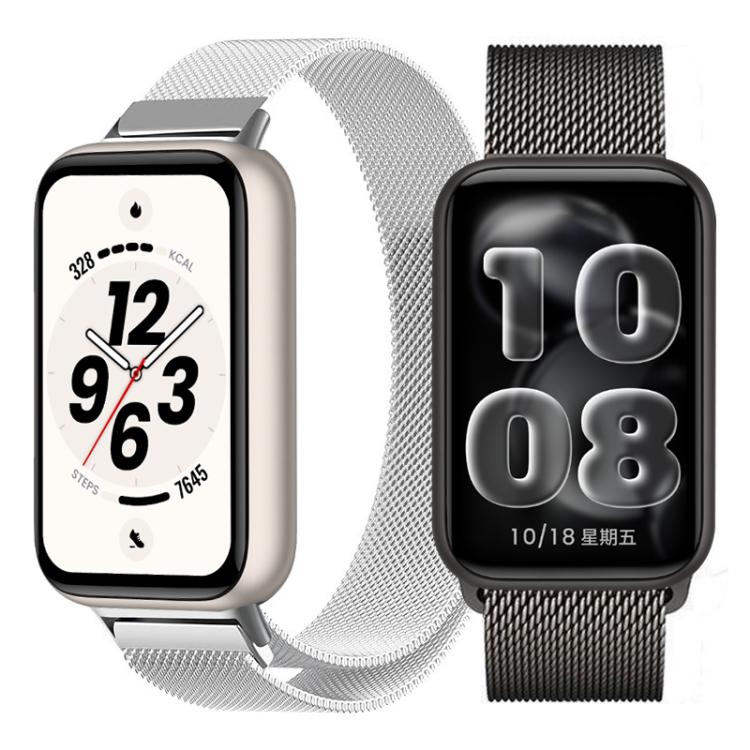 Milanese Magnetic Stainless Steel Watch Band, For Honor Band 11 / Band 11 Pro