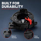 Clock spring spiral cable assembly with red/orange arm and bracket points