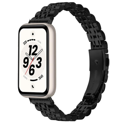 Slim Seven Beads Folding Clasp Stainless Steel Watch Band, For Honor Band 11 / Band 11 Pro