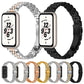 Slim Seven Beads Folding Clasp Stainless Steel Watch Band, For Honor Band 11 / Band 11 Pro