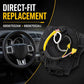 Steering wheel clock spring spiral cable replacement part with yellow wire loop and connectors