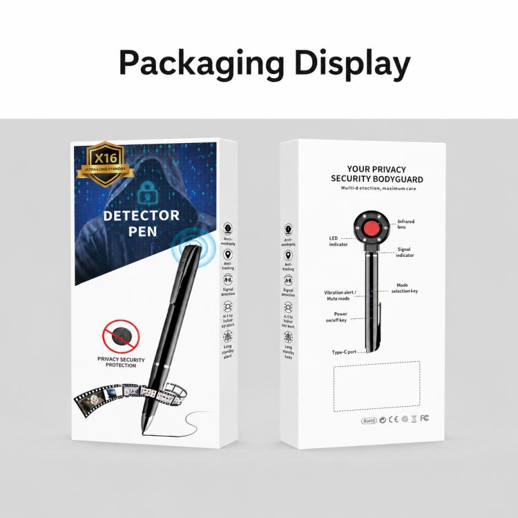 X16 Portable Pen-Style Signal Detector Wireless Anti-Spy Camera Scanner