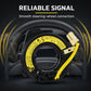 Steering wheel clock spring spiral cable with yellow lead and airbag connectors, black
