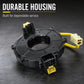 Durable clock spring housing with yellow wiring and multi-connector plugs, black