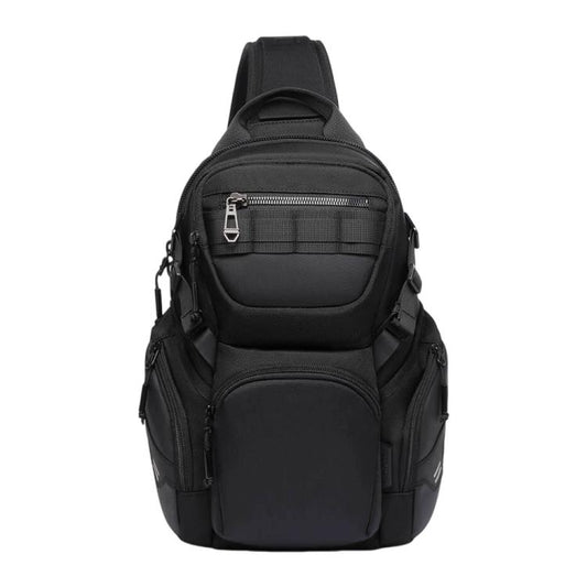 OZUKO Men 12L Large Capacity Multifunctional Outdoor Cycling Crossbody Chest Bag