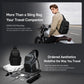 Black utility sling bag with multiple compartments, worn crossbody with adjustable shoulder strap.