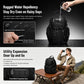 Black water-repellent sling chest bag with zipped front and rugged outer texture.