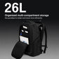 OZUKO Men Business Backpack Large Capacity Waterproof 15.6-inch Laptop Bag