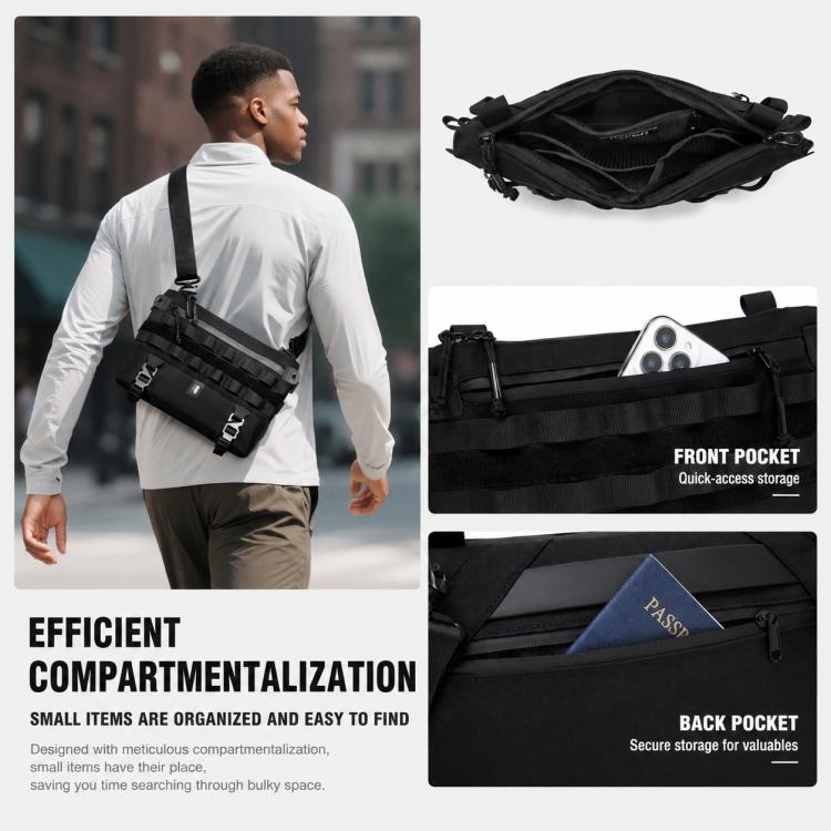OZUKO Multifunctional Outdoor Portable Storage Commuter Shoulder Bag