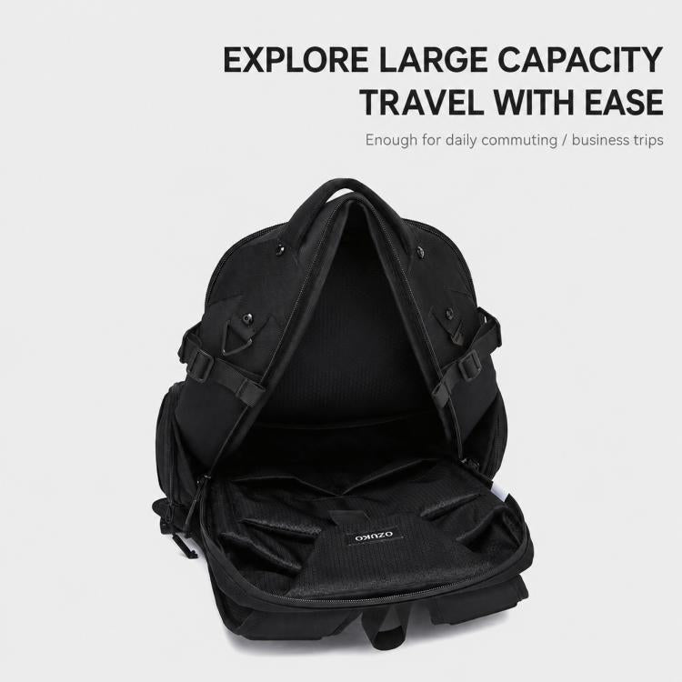 OZUKO Men Business Laptop Bag Large Capacity Techwear Commuter Backpack